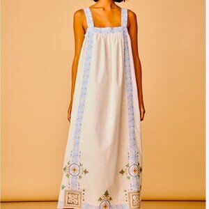 HUNTER BELL Mosaic Embroidery Sailor Dress